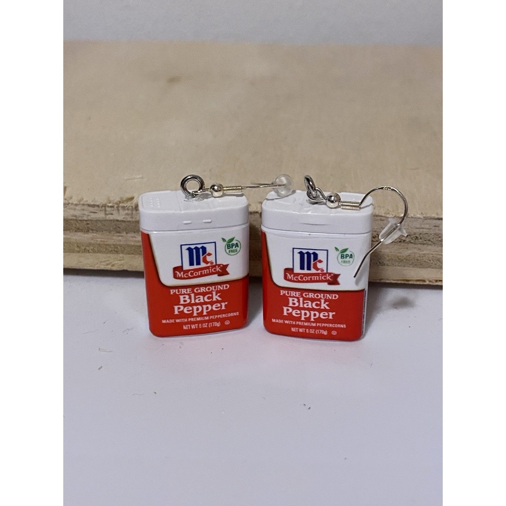 Black Pepper Mini Brand Earrings Handmade Jewelry Sterling Silver